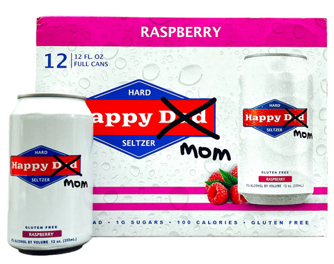 Happy Dad Mom Edition Raspberry (12 pk-12oz)