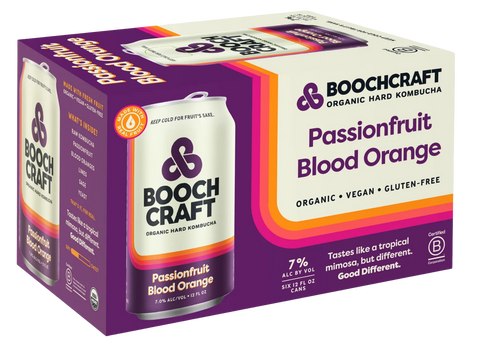 Boochcraft Passionfruit Bloodorange (6pk 12oz cans)