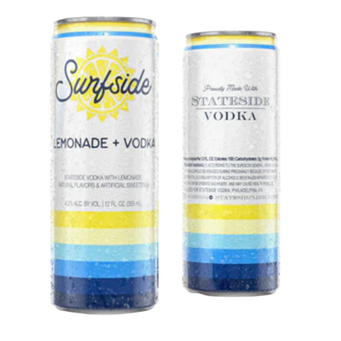 Surfside Lemonade Iced Tea 4 Pack Cans