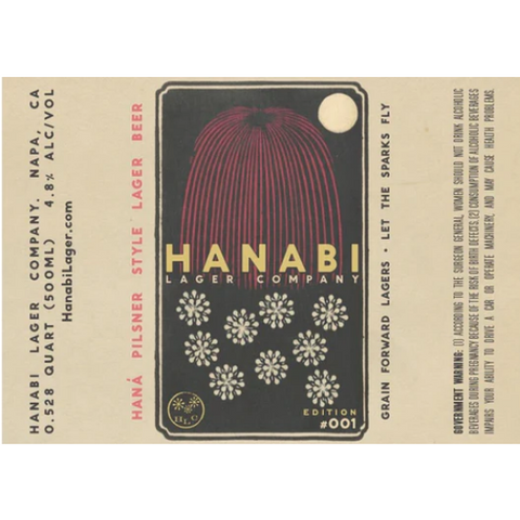 Hanabi Lager 'Hana' Pilsner #002 500ml