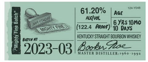 Booker's Bourbon Small Batch "Mighty Fine Batch 2023-03" 750ml