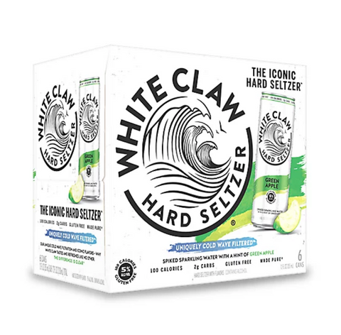 White Claw Hard Seltzer Green Apple (6pk-12oz Cans)