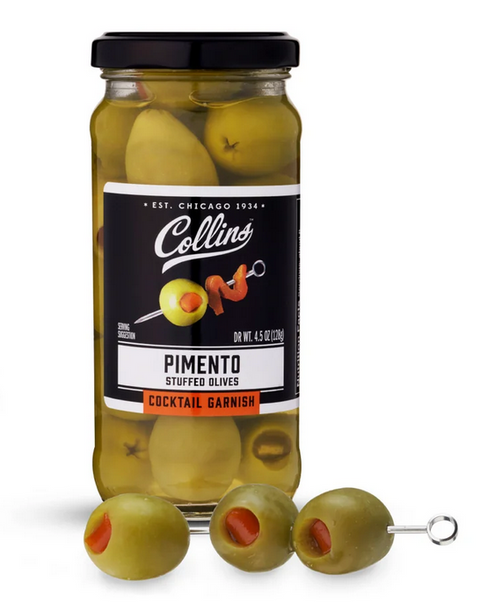 Vermouth Martini Pimento Olives by Collins 4.5oz