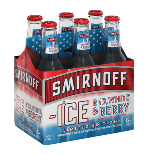 Smirnoff Ice Red White & Berry (6pk 12oz bottles)