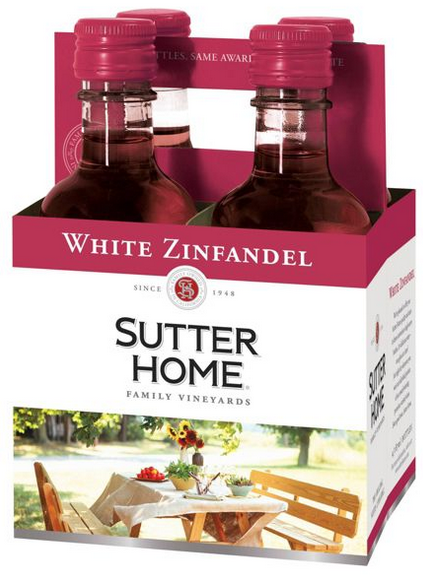 Sutter Home White Zinfandel (4pk-187ml)