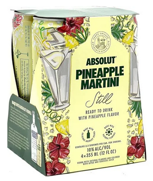 Absolut Pineapple RTD (4pk-12oz Cans)