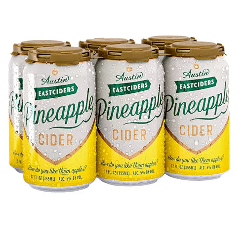 Austin East Ciders Pineapple Cider (6pk-12oz Cans)