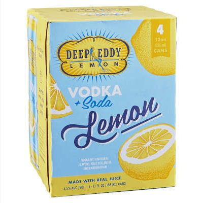 Deep Eddy Lemon RTD 4pk Cans