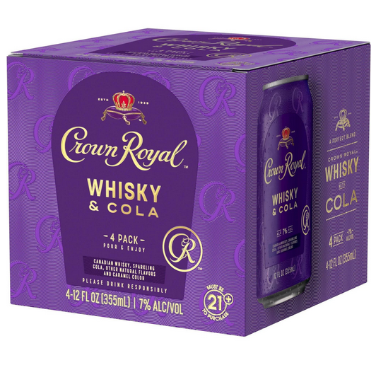 Crown Royal with Cola (4pk-Cans)