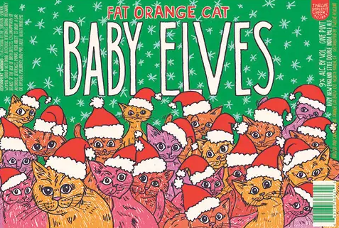 Fat Orange Cat Baby Elves (4pk-16oz Cans)