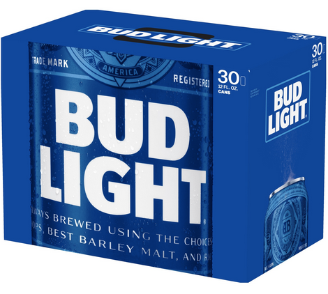 Bud Light Lager (30pk-12oz Cans)
