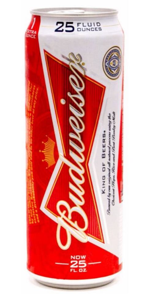 Budweiser Lager 25oz Can